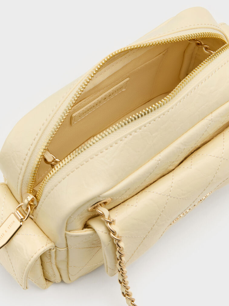Duo Quilted Crossbody Bag, Butter Yellow, hi-res