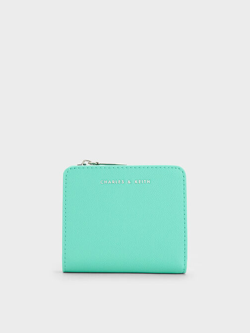 Zip Around Card Holder, Mint Green, hi-res