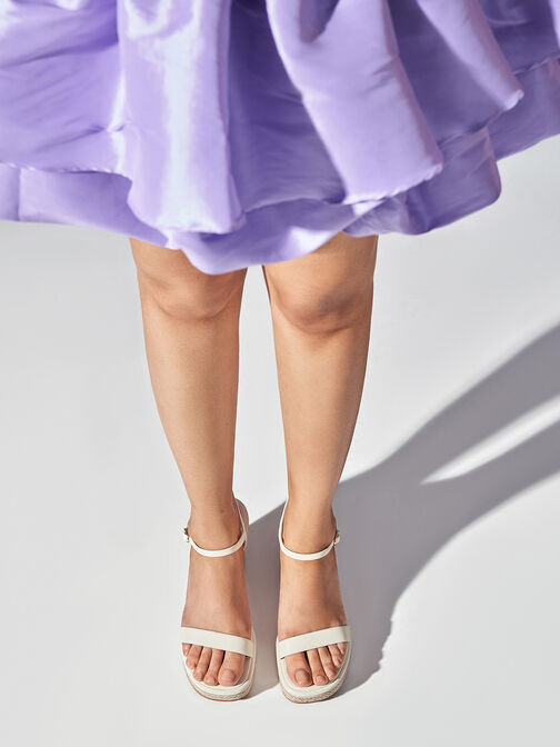 Espadrille Wedges, Cream, hi-res