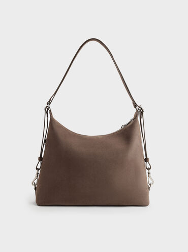 Atwood Chain Convertible Hobo Bag, Stone Grey, hi-res