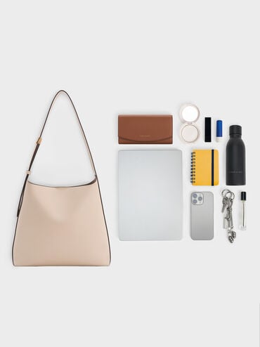 Edna Tote Bag, Oat, hi-res