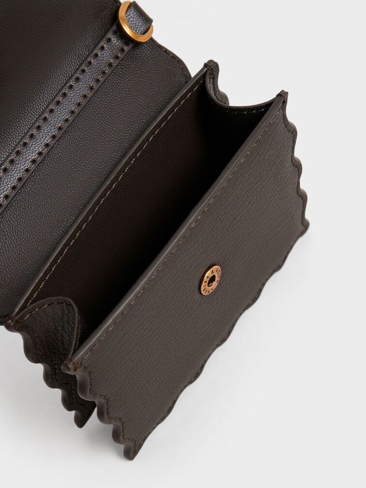 Waverly Scallop-Trim Mini Bag, Dark Moss, hi-res