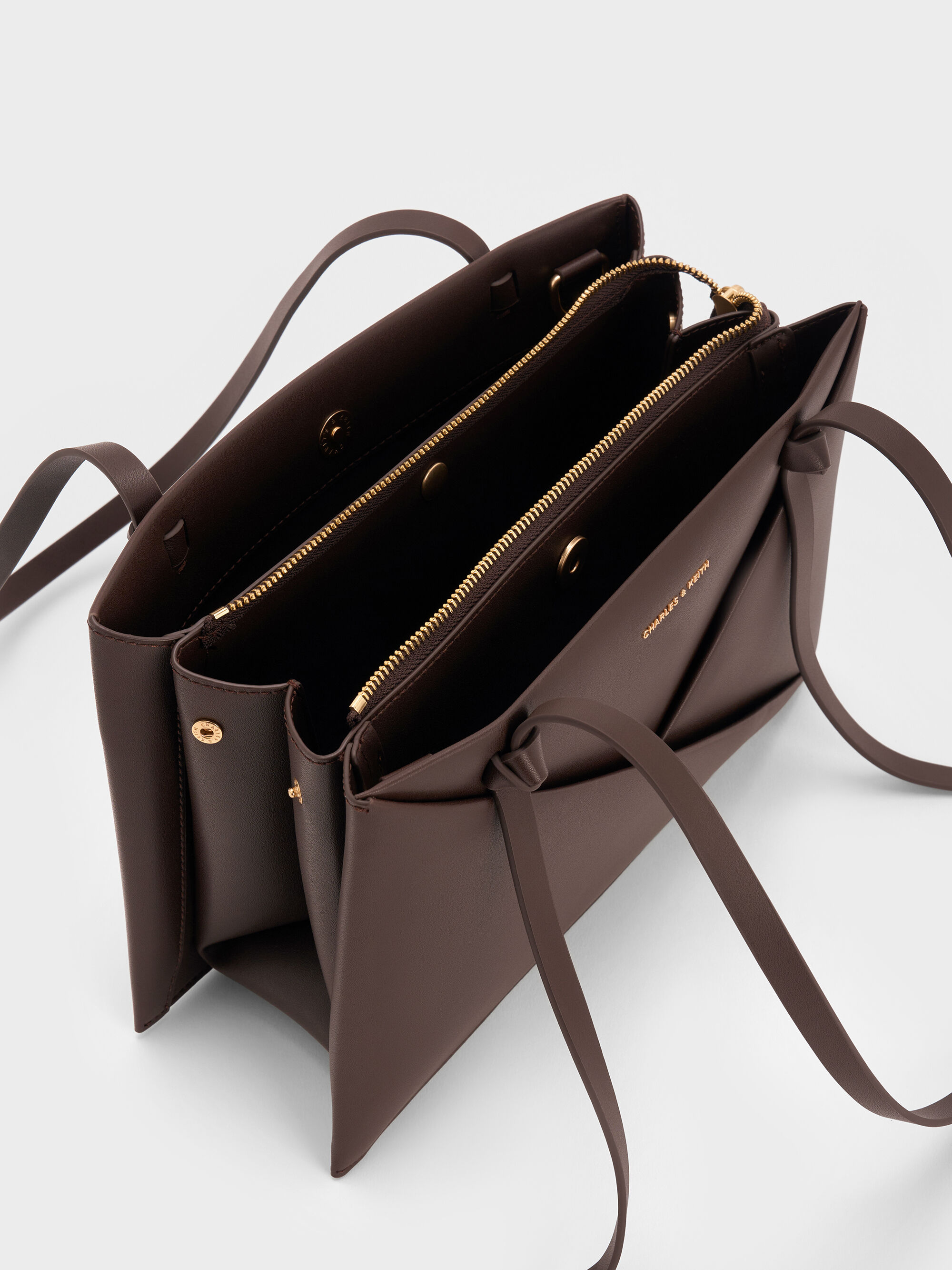 Espresso Brown Midori Geometric Tote Bag - Espresso Brown