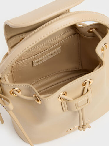 Dalia Bow Top Handle Bag, Sand Beige, hi-res