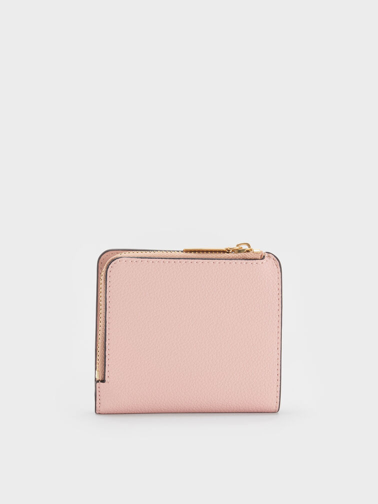 Keely Top Zip Small Wallet, Light Pink, hi-res