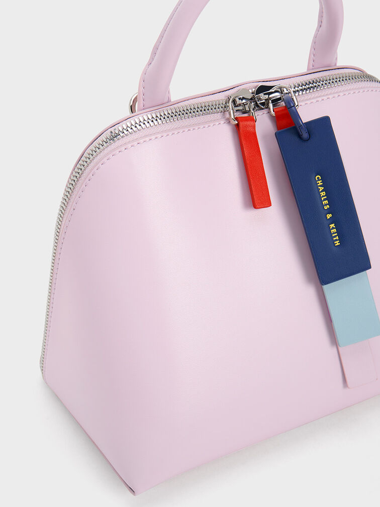 Cockade Bowling Bag, Lilac, hi-res