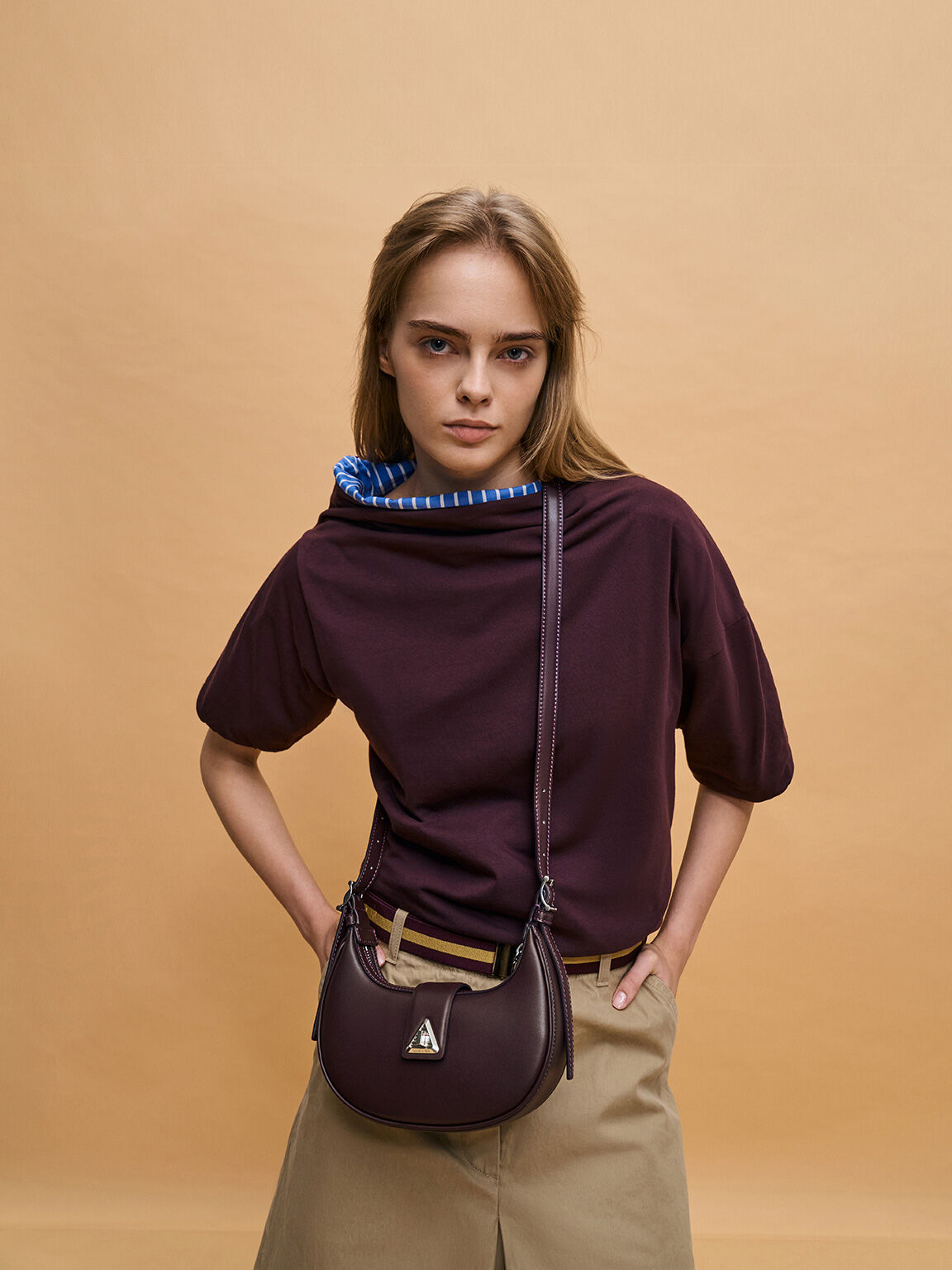 バッグ MILLET TRICOLORE LOGO SHOULDER BAG