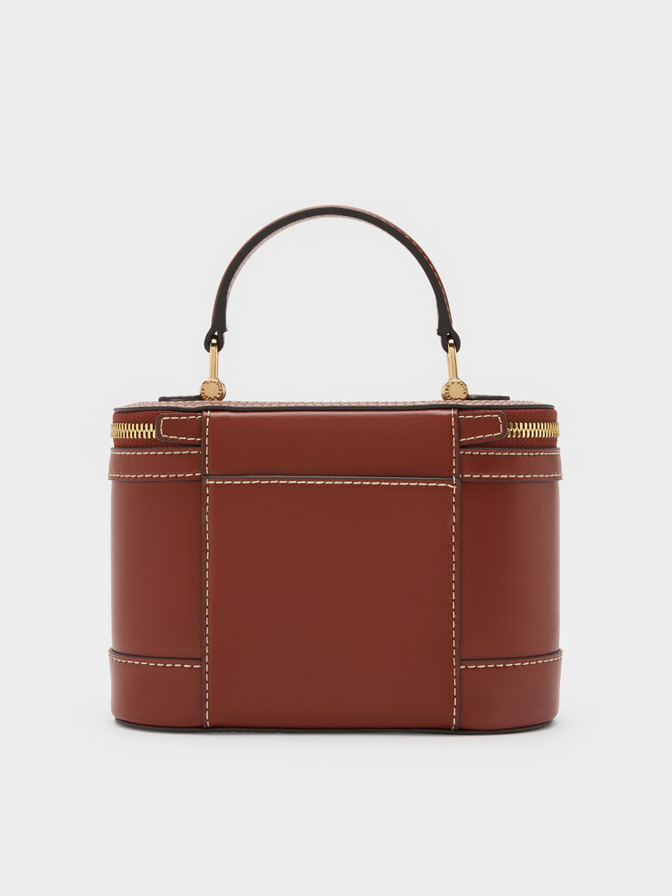 Enola Top Handle Vanity Bag, Brick, hi-res