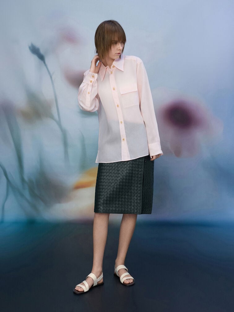 Yara Turn-Lock Strappy Sandals, White, hi-res