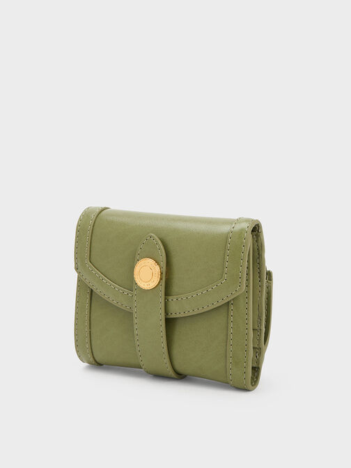 Este Belted Small Wallet, Olive, hi-res