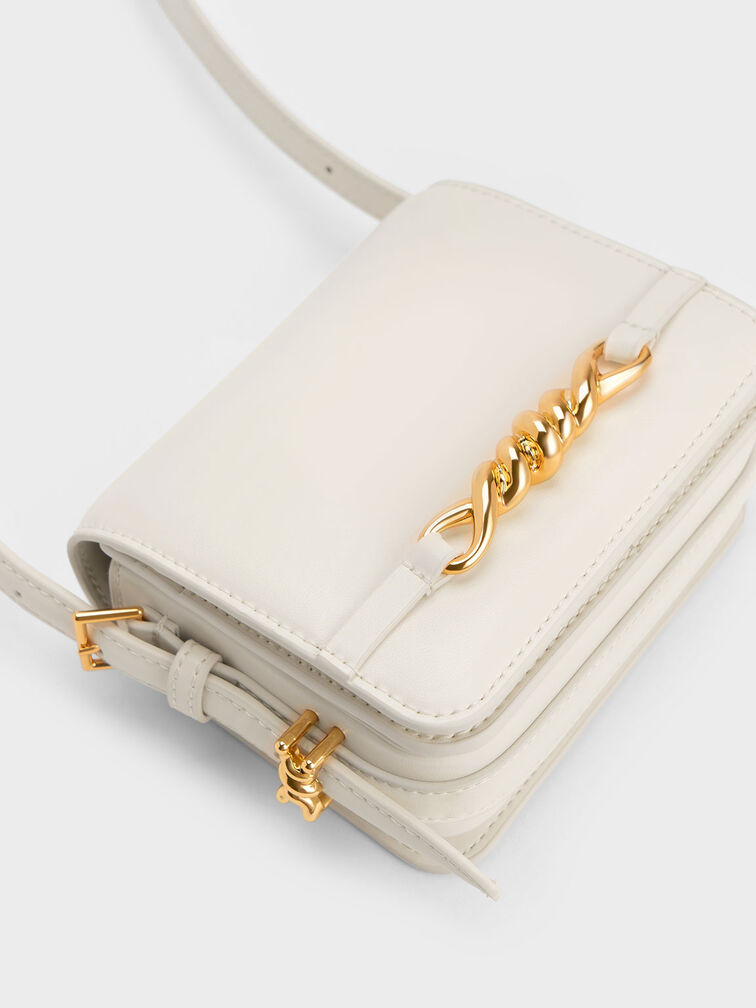 Mini Henrietta Shoulder Bag, Cream, hi-res