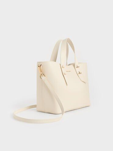 Shania Tote Bag, Cream, hi-res