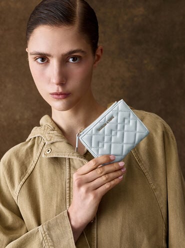 Duo Quilted Small Wallet, Sea Salt Blue, hi-res