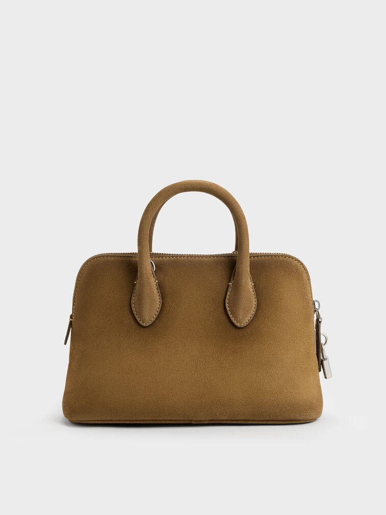 Ginevra Structured Bowling Bag, Sahara Sand, hi-res