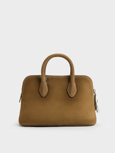 Ginevra Structured Bowling Bag, Sahara Sand, hi-res