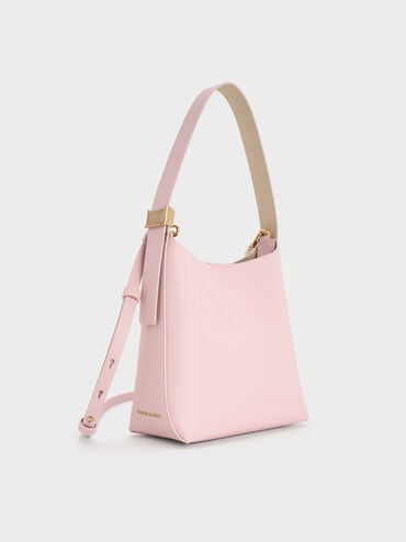 Edna Bucket Bag, Cotton Candy Pink, hi-res
