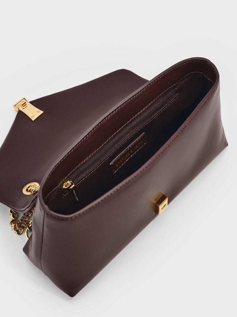 Lilibet Chain-Strap Bag, Plum, hi-res