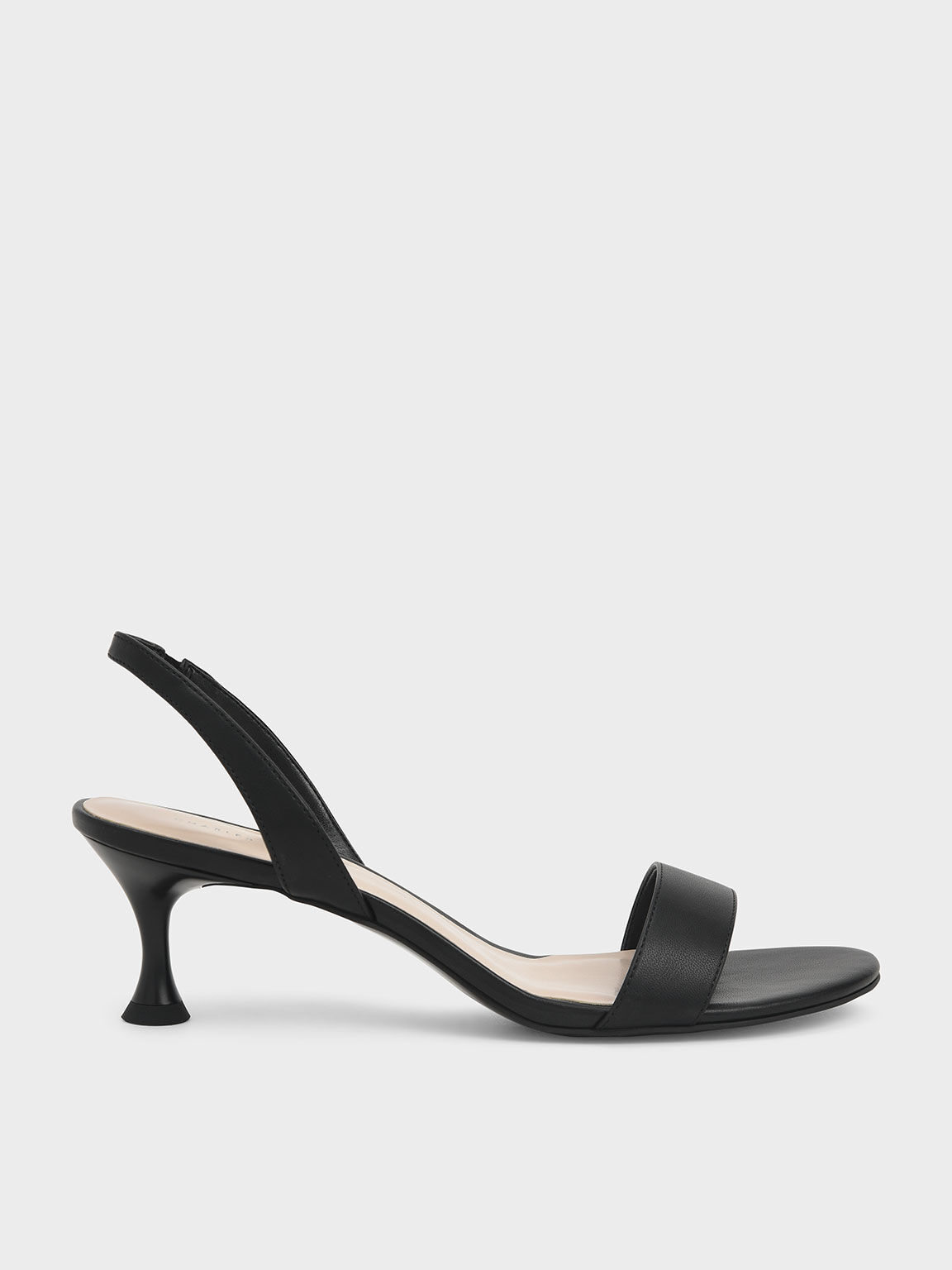 Black slingback sandals hot sale
