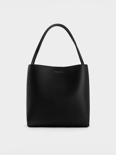 Leia Tote Bag, Black, hi-res