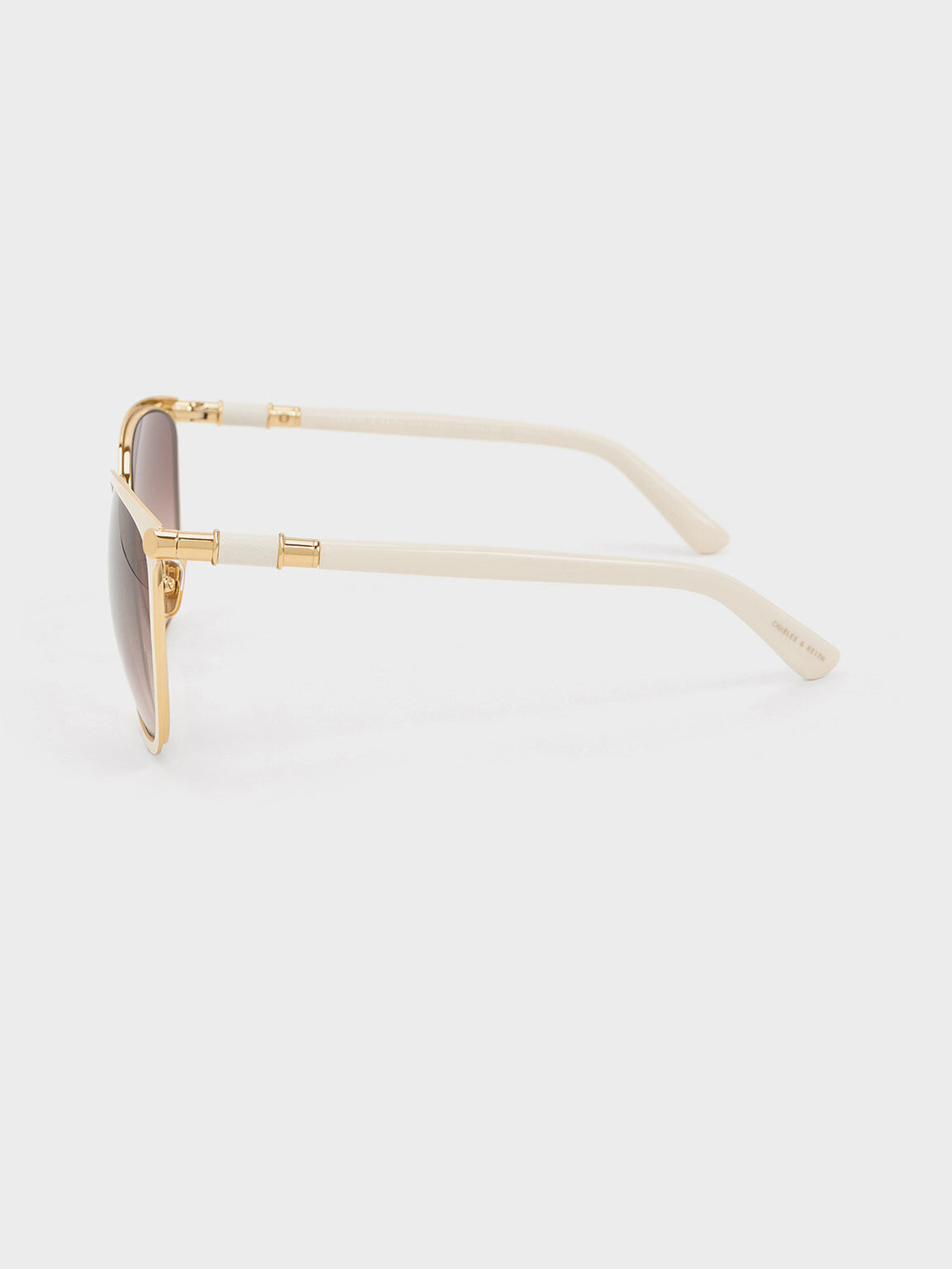 Cream Ophelia Oversized Square Sunglasses - Cream - CHARLES & KEITH IN