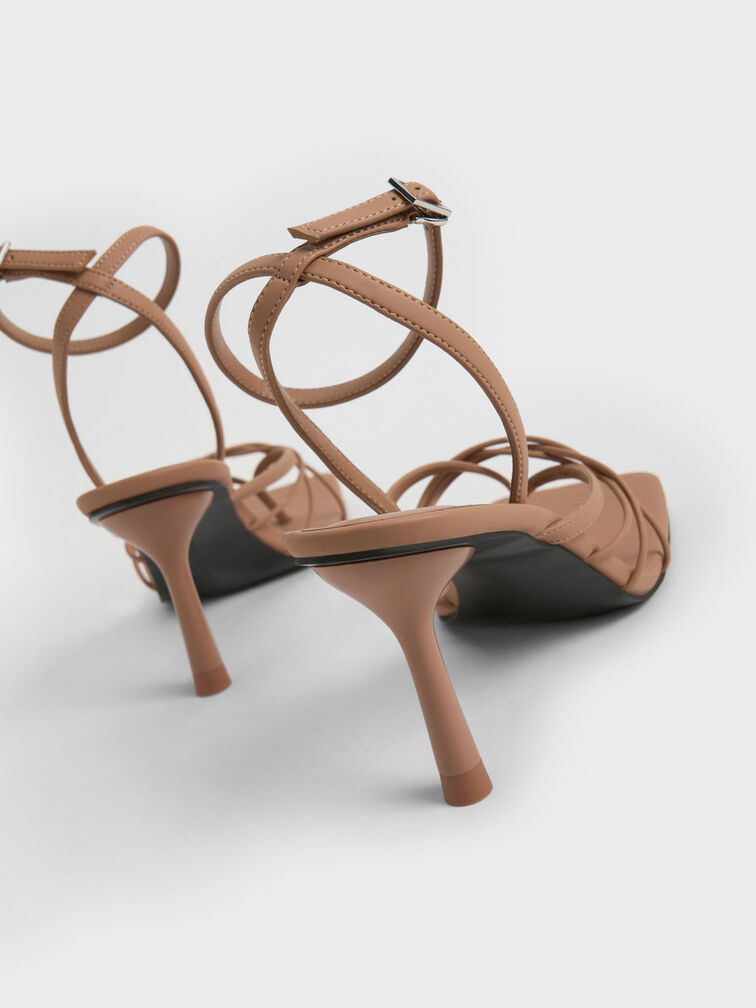 Ankle Strap Thong Sandals, Sand, hi-res