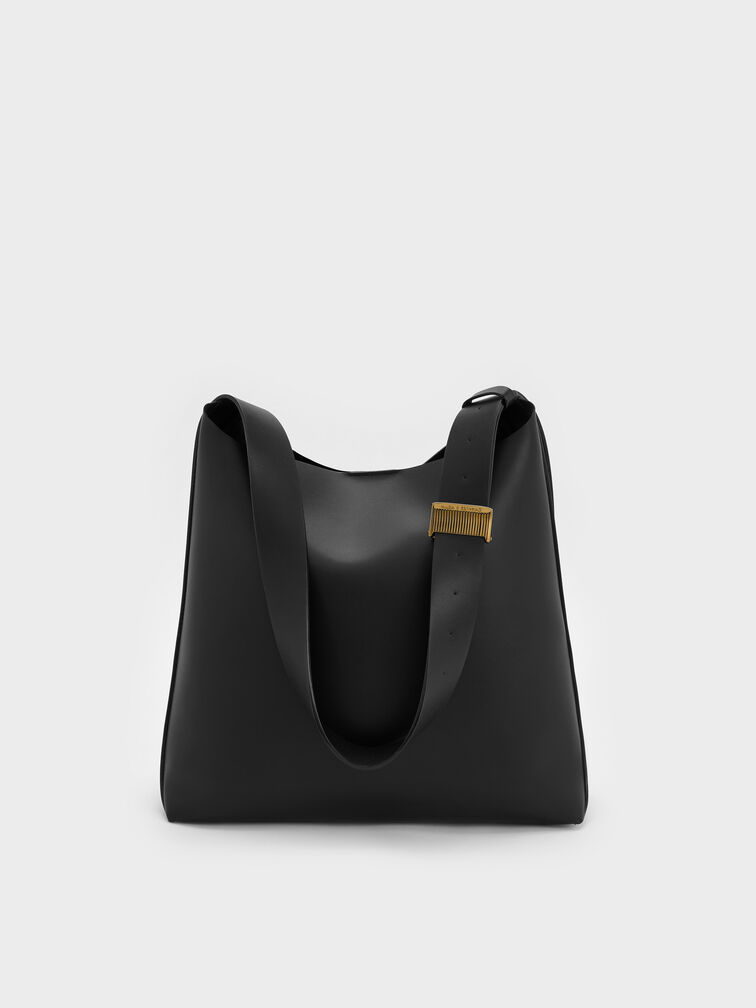 Edna Tote Bag, Black, hi-res