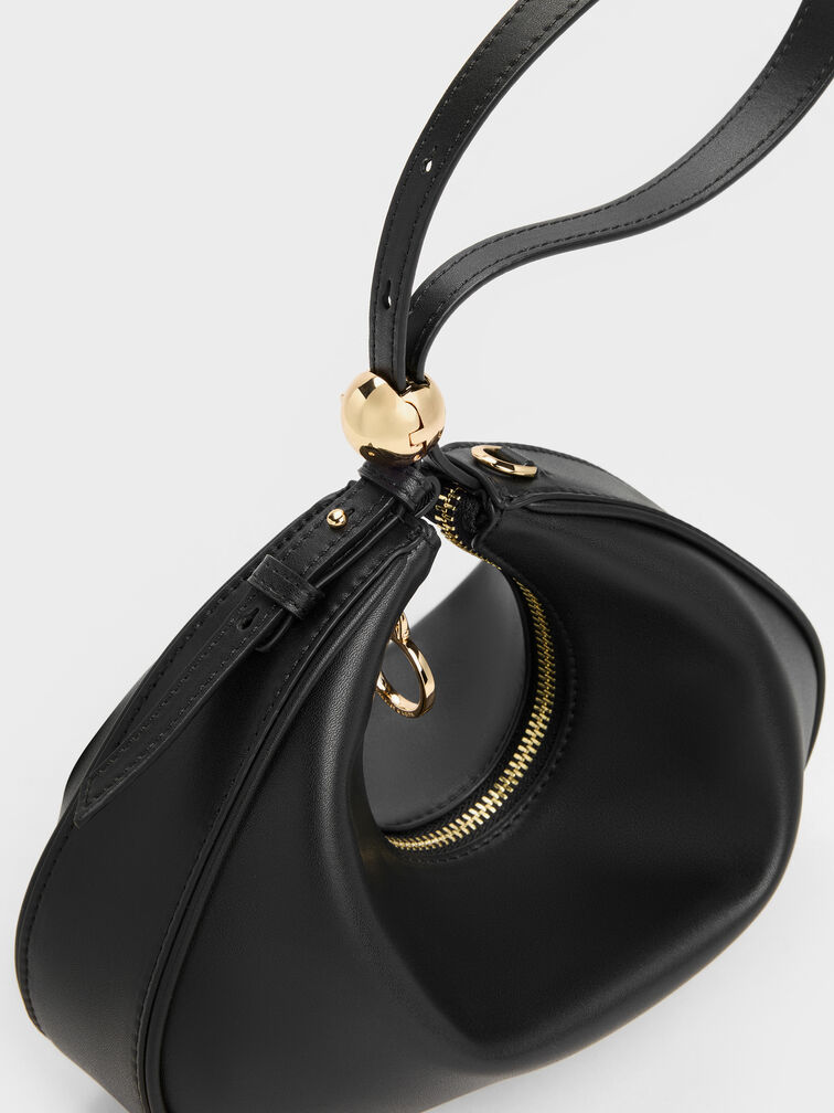 Jesmyn Chain Two-Way Bag, Black, hi-res