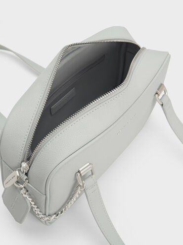 Avis Boxy Shoulder Bag, Light Grey, hi-res