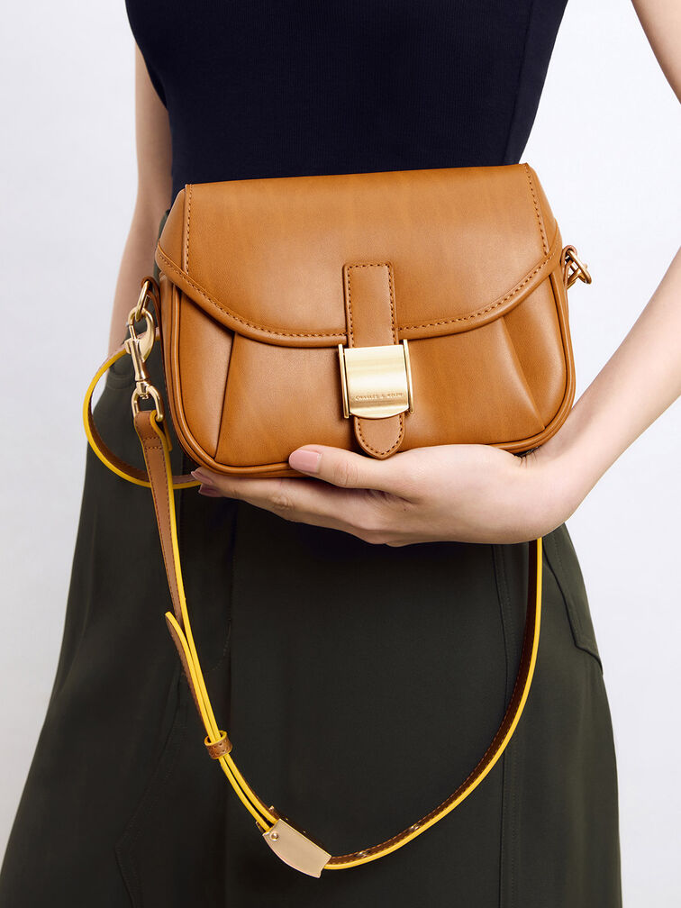 Altea Belted Crossbody Bag, Cognac, hi-res