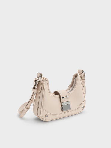 Winslet Belted Hobo Bag, Oat, hi-res