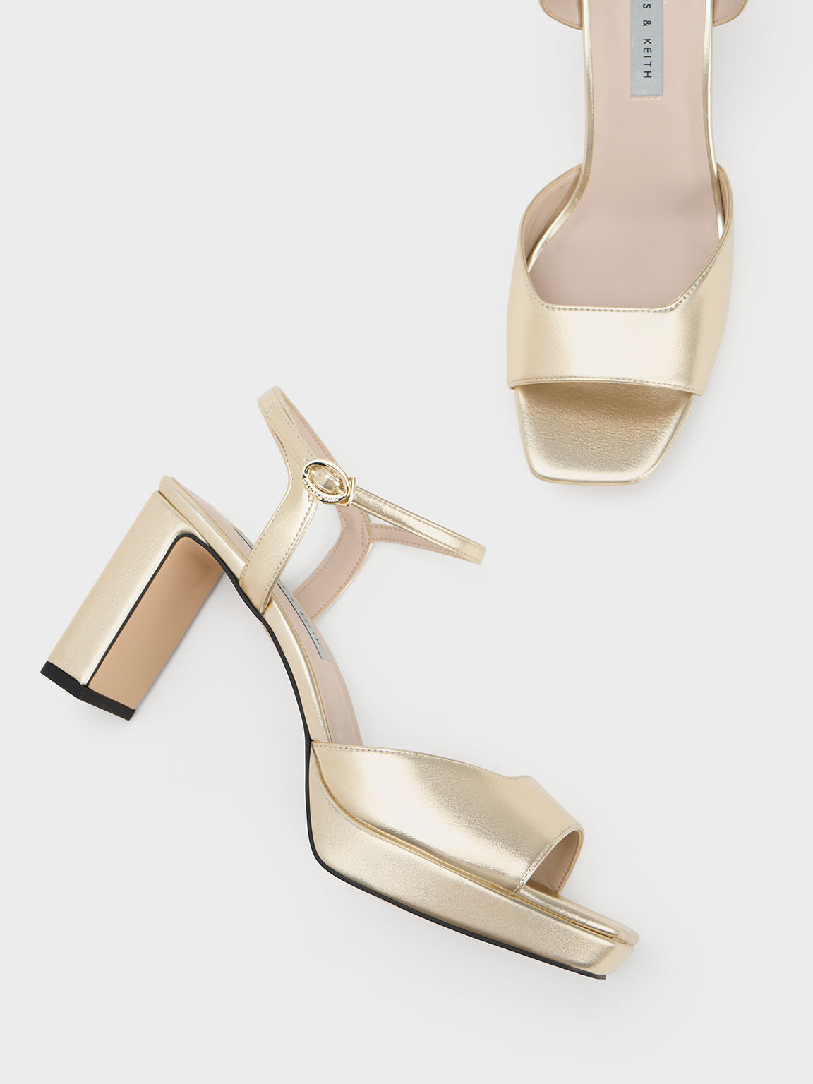 Metallic sandals online