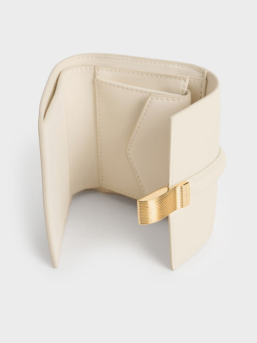 Wisteria Metallic-Accent Wallet, Cream, hi-res