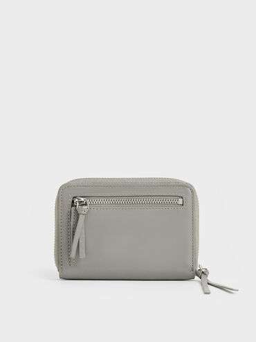 Xylia Zip-Around Wallet, Grey, hi-res