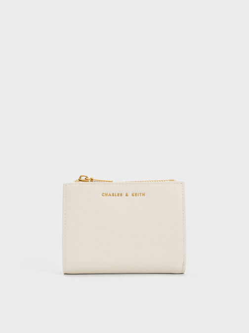 Harmonee Top Zip Small Wallet, Cream, hi-res