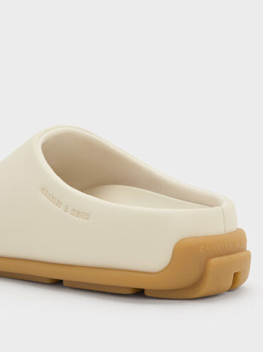 Molly Flat Mules, Cream, hi-res