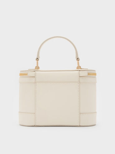 Enola Top Handle Vanity Bag, Cream, hi-res