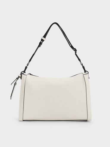 Cordele Slouchy Shoulder Bag, Cream, hi-res