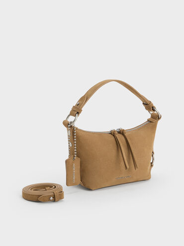 Tatiana Tassel Hobo Bag, Sand, hi-res