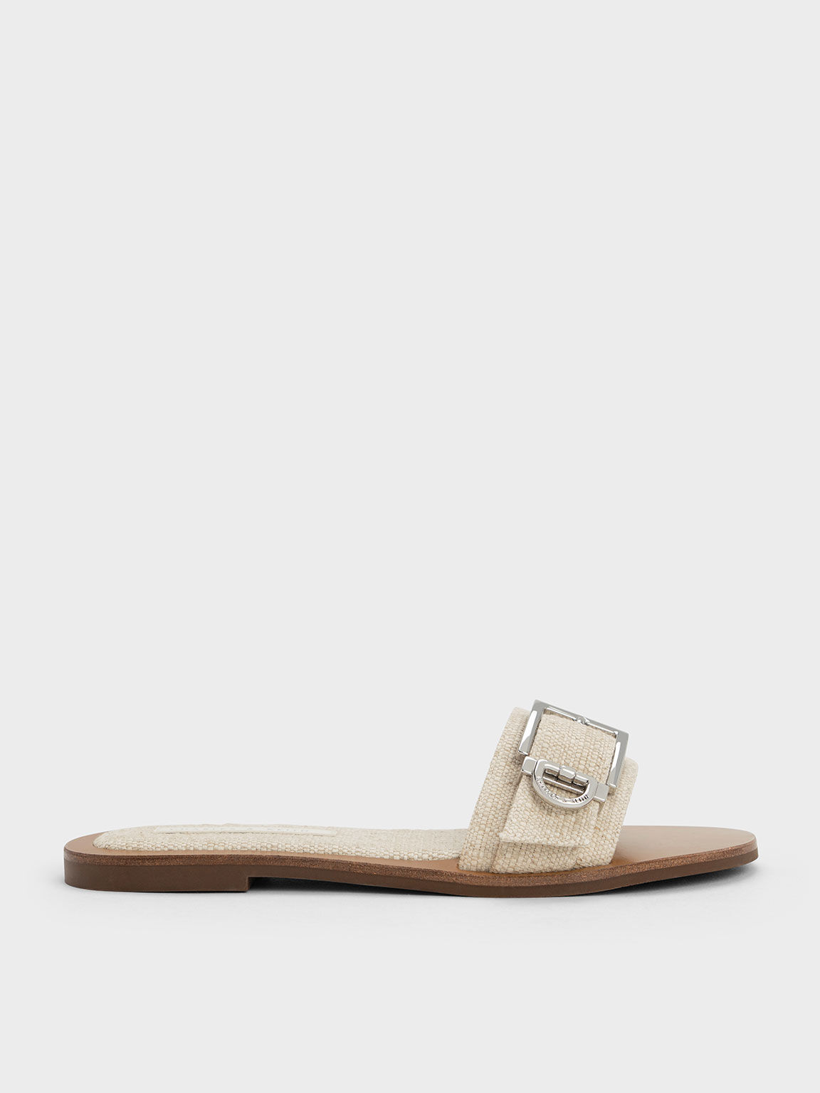 Womens buckle best sale slides