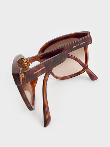 Brea Tortoiseshell Foldable Sunglasses, T. Shell, hi-res