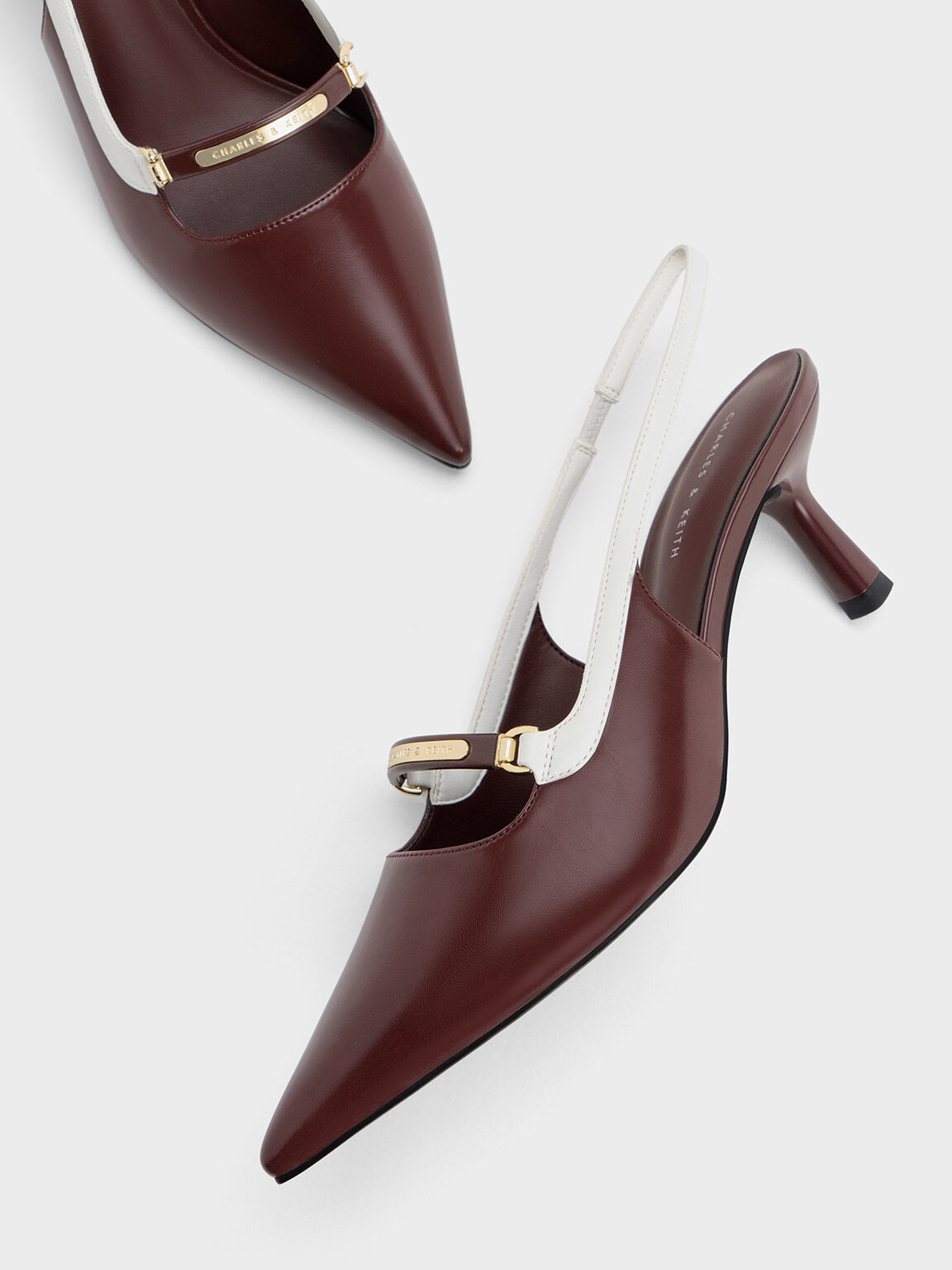 Fashion Pumps For Women, Two Tone Square Toe Chunky Heeled Slingback Pumps  | SHEIN South Africa