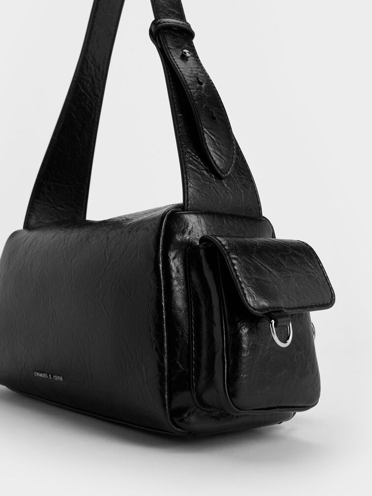 Mathilda Multi-Pocket Shoulder Bag, Noir, hi-res