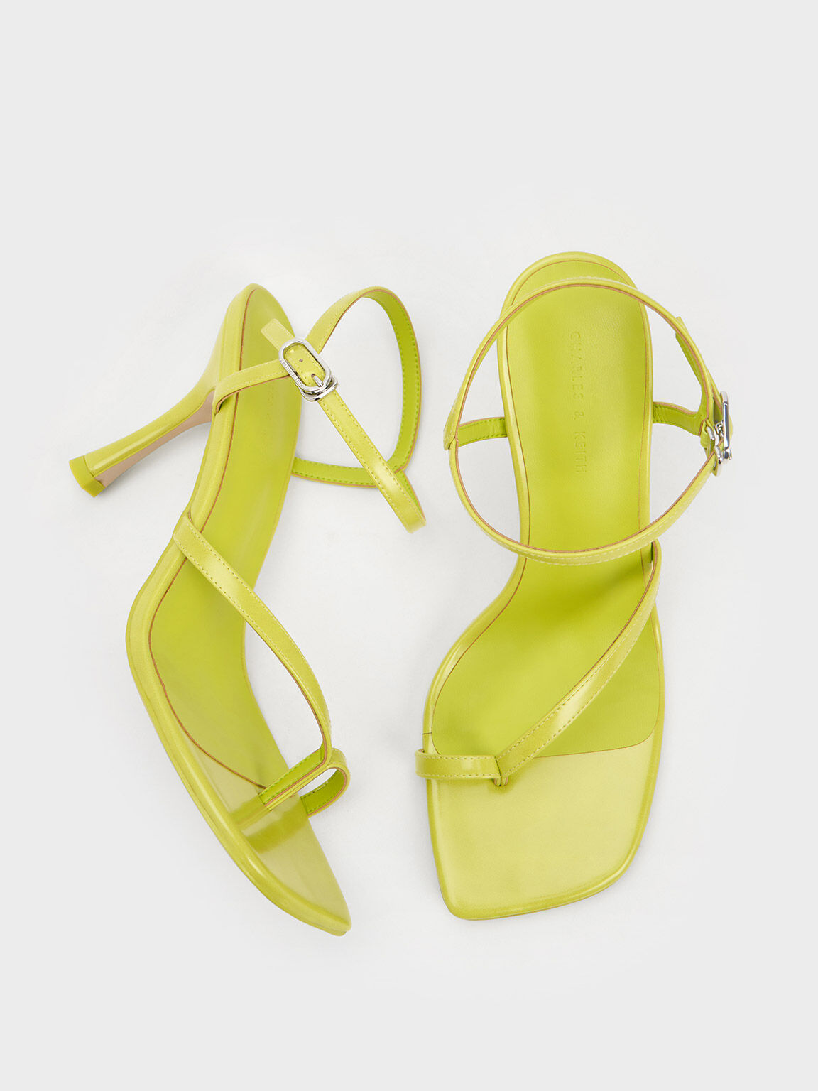 Lime green strappy sandals online