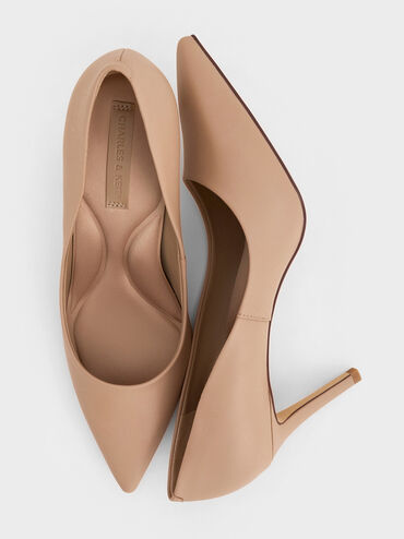 Emmy Pointed-Toe Stiletto Pumps, Nude, hi-res
