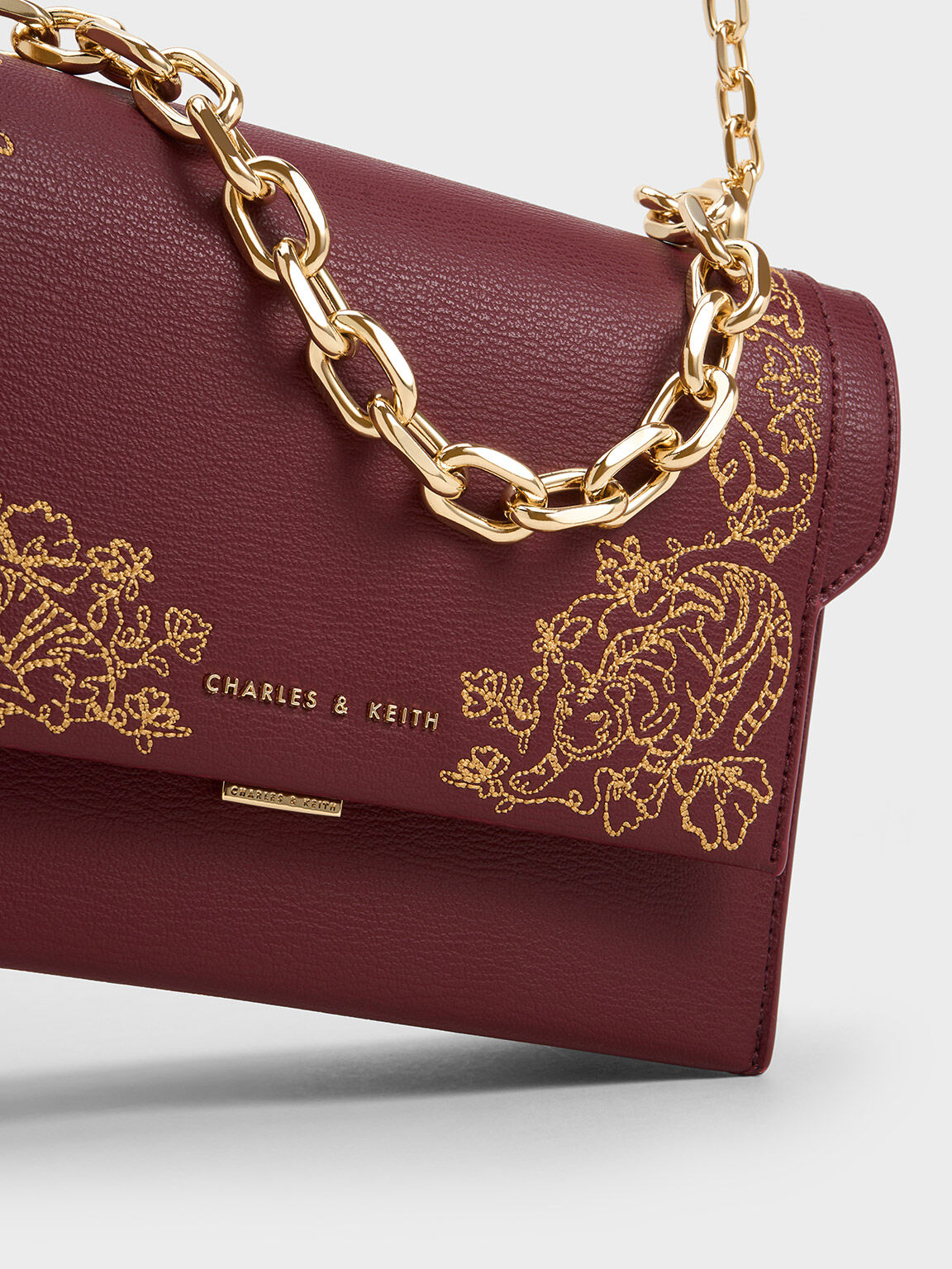 Charles and keith dinner bag top