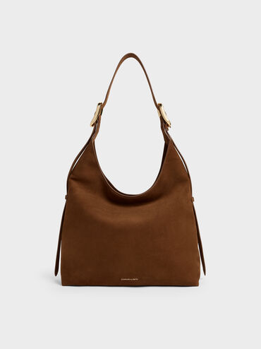 Aislin Hobo Bag, Pecan Brown, hi-res
