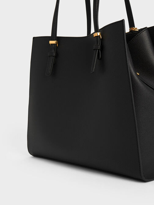 Sansa Tote Bag, Black, hi-res