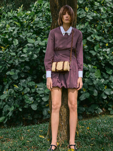 Philomena Raffia Flower Bowling Bag, Beige, hi-res