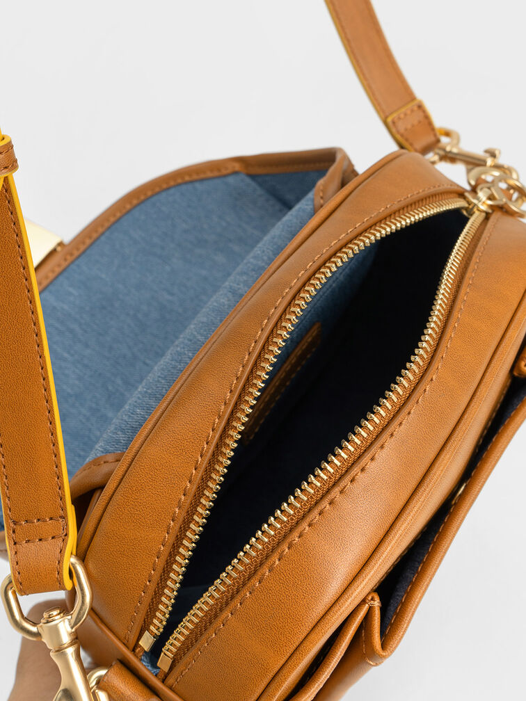 Altea Belted Crossbody Bag, Cognac, hi-res