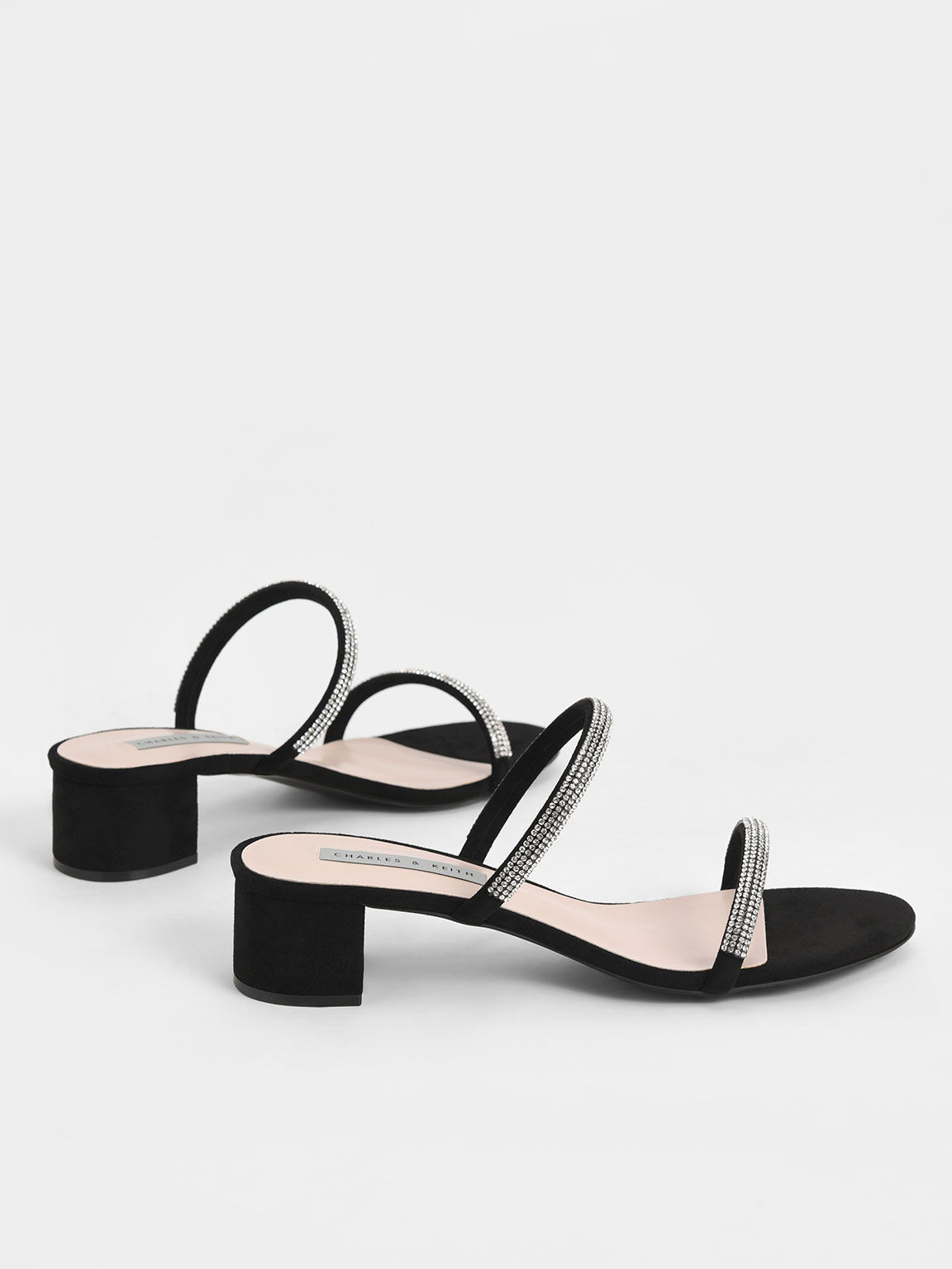 Strappy hot sale black mules